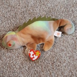 New Iggy Iguana Beanie Baby with Tag in plastic!